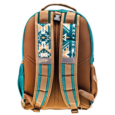 Hooey "Ox" Teal/Tan with Aztec Backpack