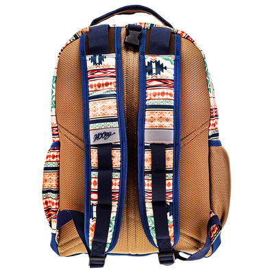Hooey "Ox" Tan/Blue with  Aztec Backpack