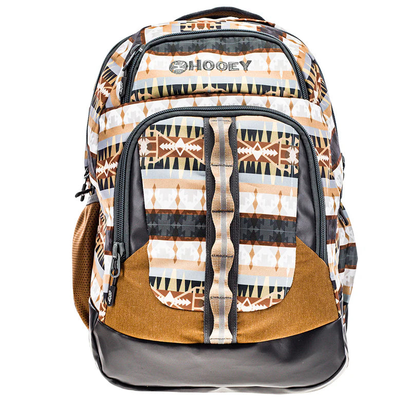 Hooey "Ox" Tan/Charcoal with Aztec Backpack
