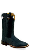 Old West Men's Broad Toe Black Western Boot