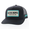 Hooey "Cactus Ropes Texas" Black Cap