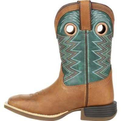 Durango Lil' Rebel Pro Little Kid's Teal Western Boot