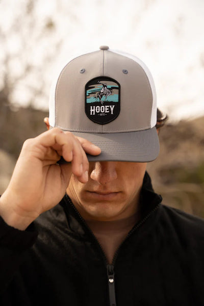 Hooey "Cheyenne" Grey & White Snapback Cap