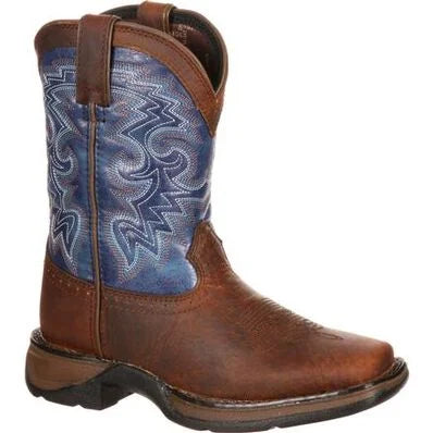 Lil' Durango Big Kid Blue Western Boot