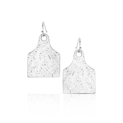Montana Silversmith Rural Route Cow Tag Earrings