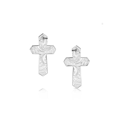 Montana Silversmith Steadfast Faith Cross Earrings