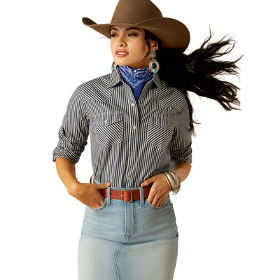 Ariat Women's Railroad Indigo Stripe Shirt