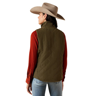 Ariat Women's Dilon 2.0 Wild Horse Print Reversible Insulated Vest