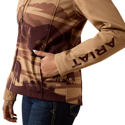 Ariat Women's Logo Lone Ranger Print Softshell Jacket