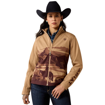 Ariat Women's Logo Lone Ranger Print Softshell Jacket