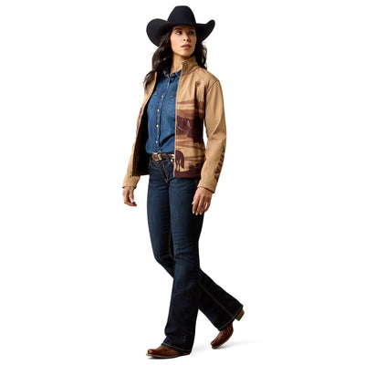 Ariat Women's Logo Lone Ranger Print Softshell Jacket