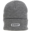 Hooey Grey with White & Black Patch Beanie