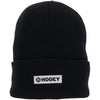 Hooey Black with White & Black Patch Beanie