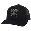 Hooey Men's Sterling Hooey Black Trucker Cap