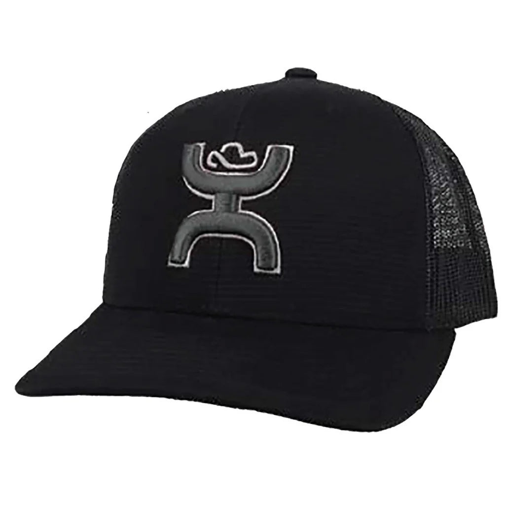 Hooey Men's Sterling Hooey Black Trucker Cap