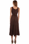 Scully Women's Sleeveless Lace-Up Front Dress - Chocolate