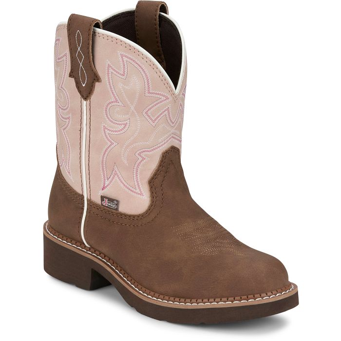 Justin Women's Kay 8" Pink Western Boot