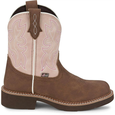 Justin Women's Kay 8" Pink Western Boot