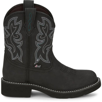 Justin Women's Kay 8" Black Western Boot