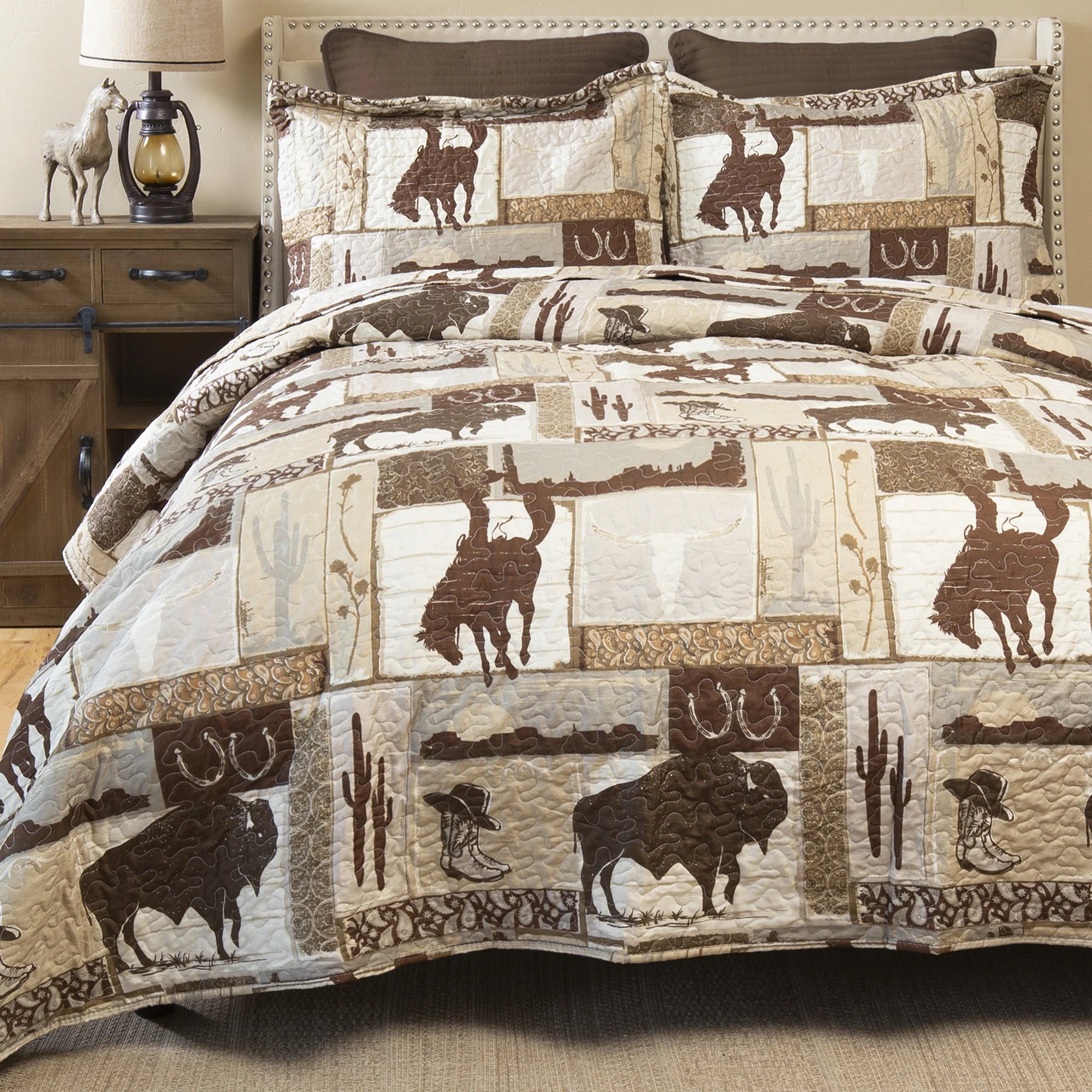 Carsten's Wrangler Vintage Cowboy Quilt Set