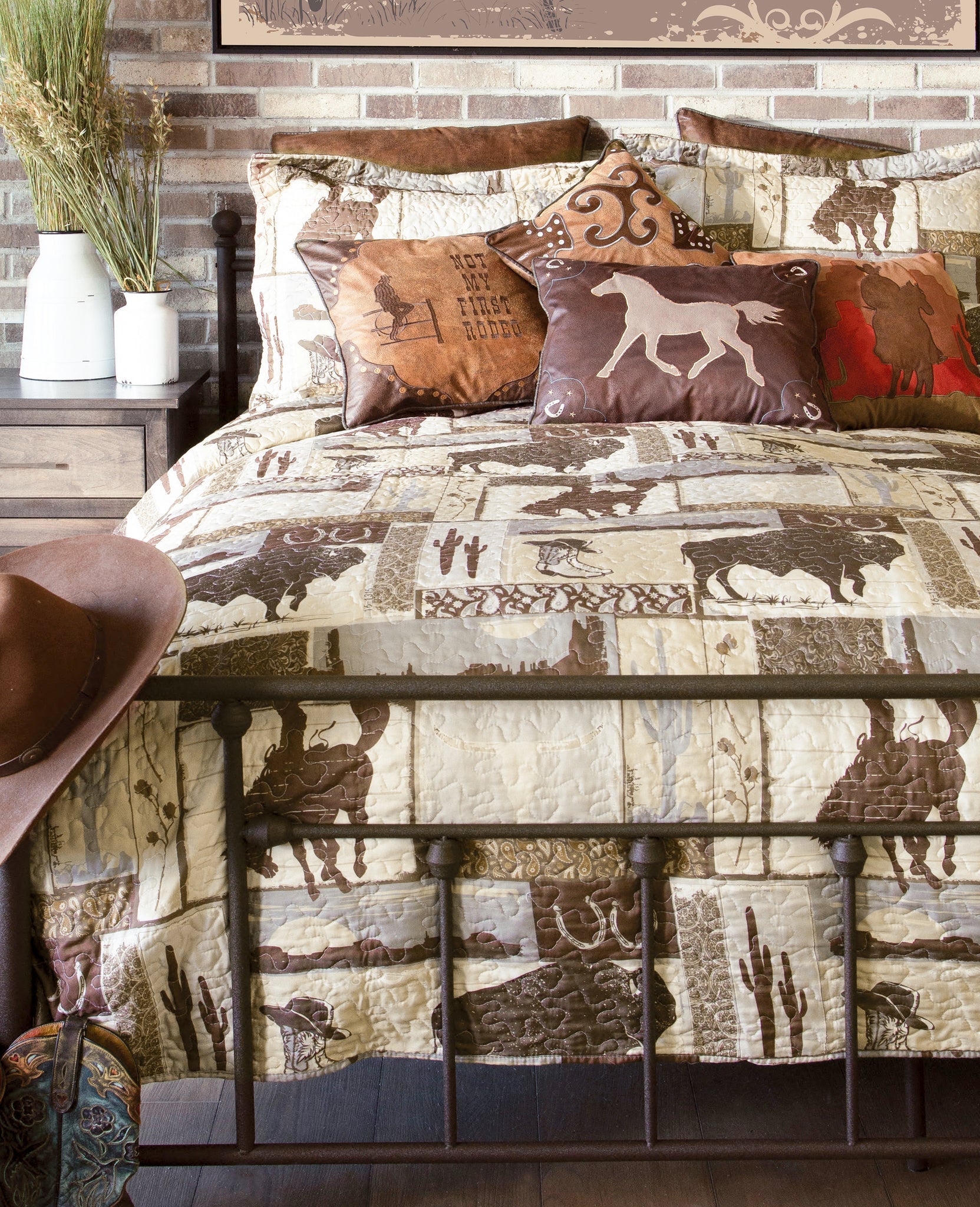 Carsten's Wrangler Vintage Cowboy Quilt Set