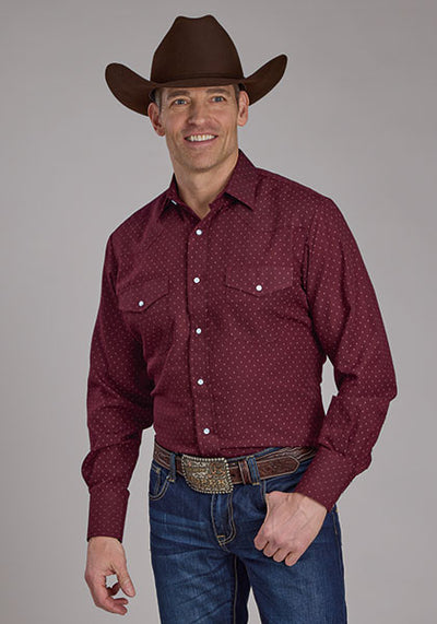 Roper Men's Dot Print Western Shirt