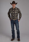 Roper Men's Fancy Yoke Plaid Western Shirt