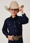 Roper Boy's Solid Broadcloth Shirt