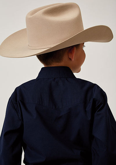 Roper Boy's Solid Broadcloth Shirt