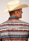 Roper Men's Sandstone Aztec Print Shirt