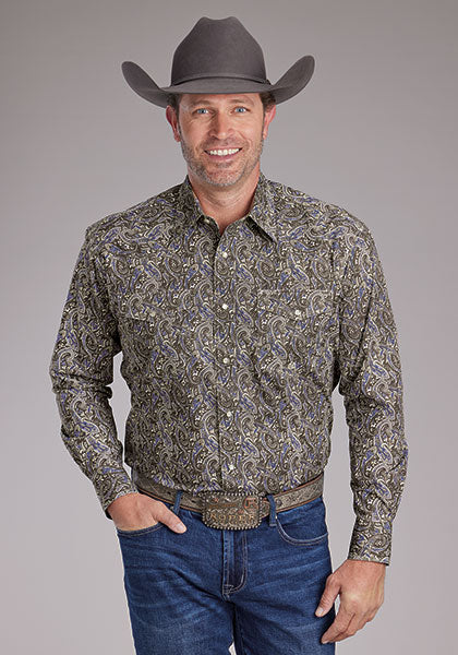 Roper Men's Paisley Snap Western Shirt