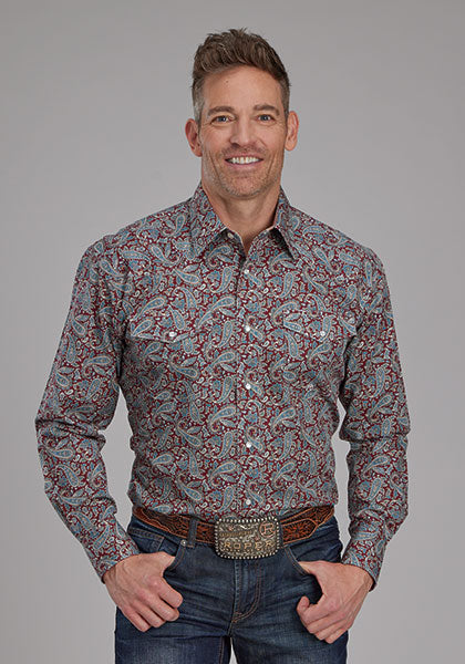 Roper Men's Amarillo Orchard Paisley Shirt