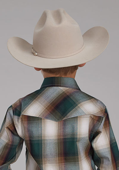 Roper Boy's Amarillo Plaid Shirt