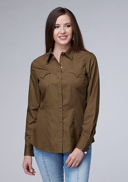 Roper Women's Solid Poplin Shirt