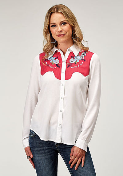 Roper Women's Embroidered Retro Top