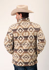 Roper Men's Printed Micro Fleece Pullover