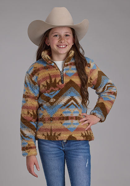 Roper Girl's Aztec Print Jacket