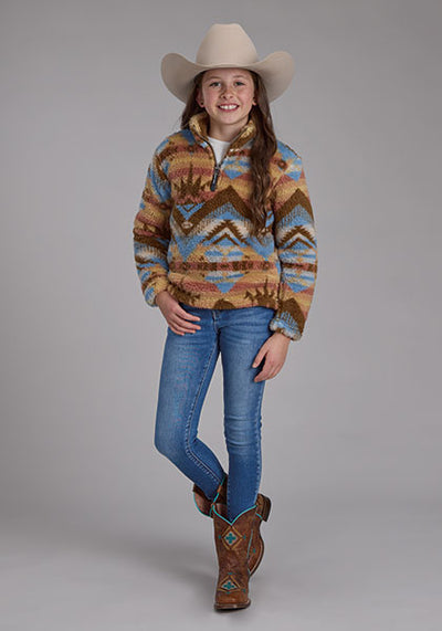 Roper Girl's Aztec Print Jacket