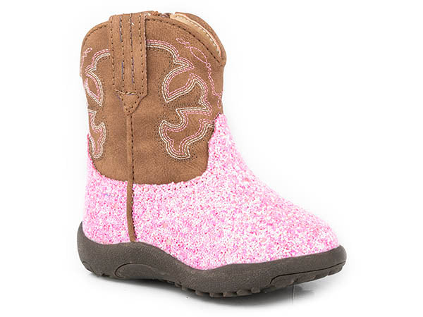 Roper Infants Pink Glitter Western Boot
