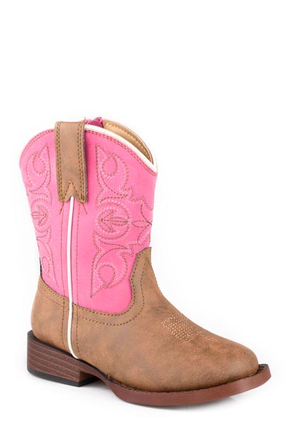 Roper Toddlers Pink Vintage Shaft Boot