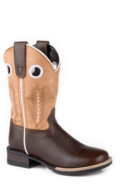 Roper Little Kid's Brown & Tan Western Boot