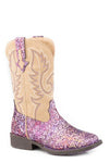 Roper Little Kid's Lavender Southwest Glitter Boot