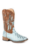 Roper Little Kid's Blue Glitter Western Boot