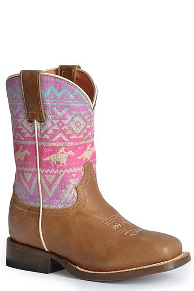 Roper Little Kids Aztec Design Shaft Boot