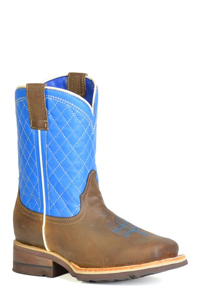 Roper Kid's Geometric Embroidery Western Boot