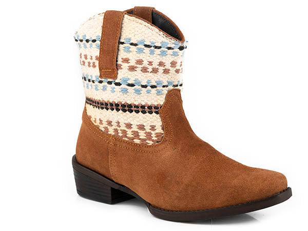 Roper Women's Saddle Blanket Shaft Shorty Boot