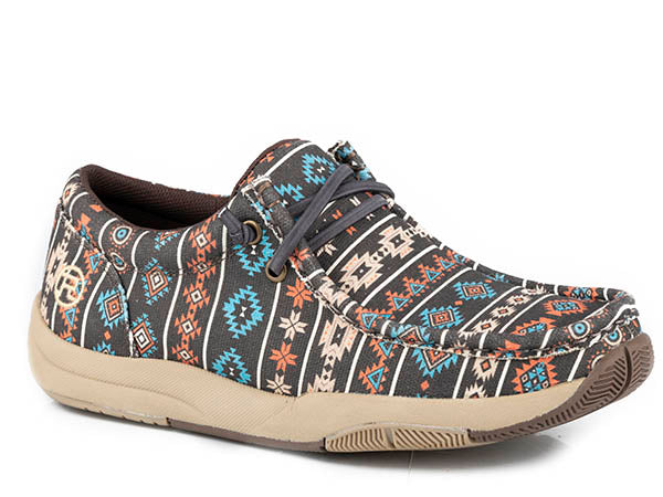 Roper Women's Multi Aztec Printed Canvas Shoe