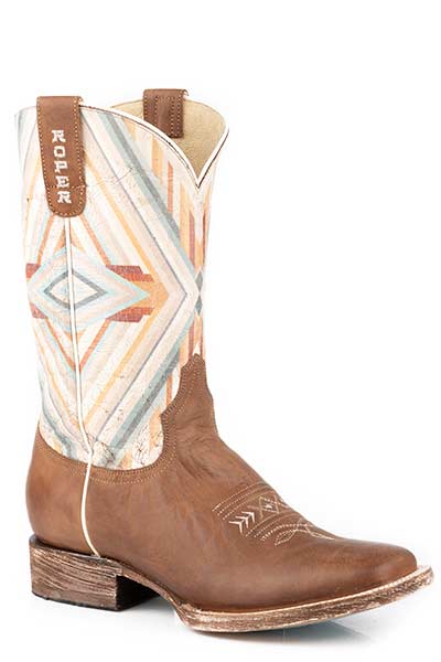 Roper Women's Native Printed Design Western Boot