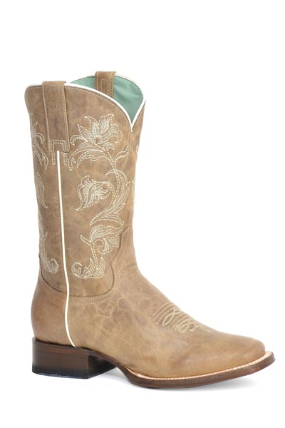Roper Women's Flowers Embroidery Western Boot