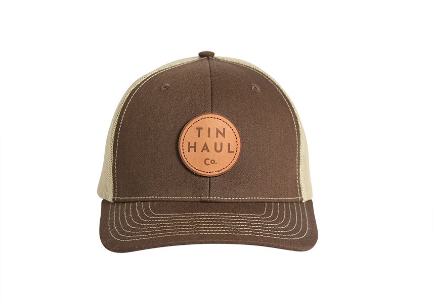 Tin Haul Men's Tin Haul Co Etched Leather Patch Hat